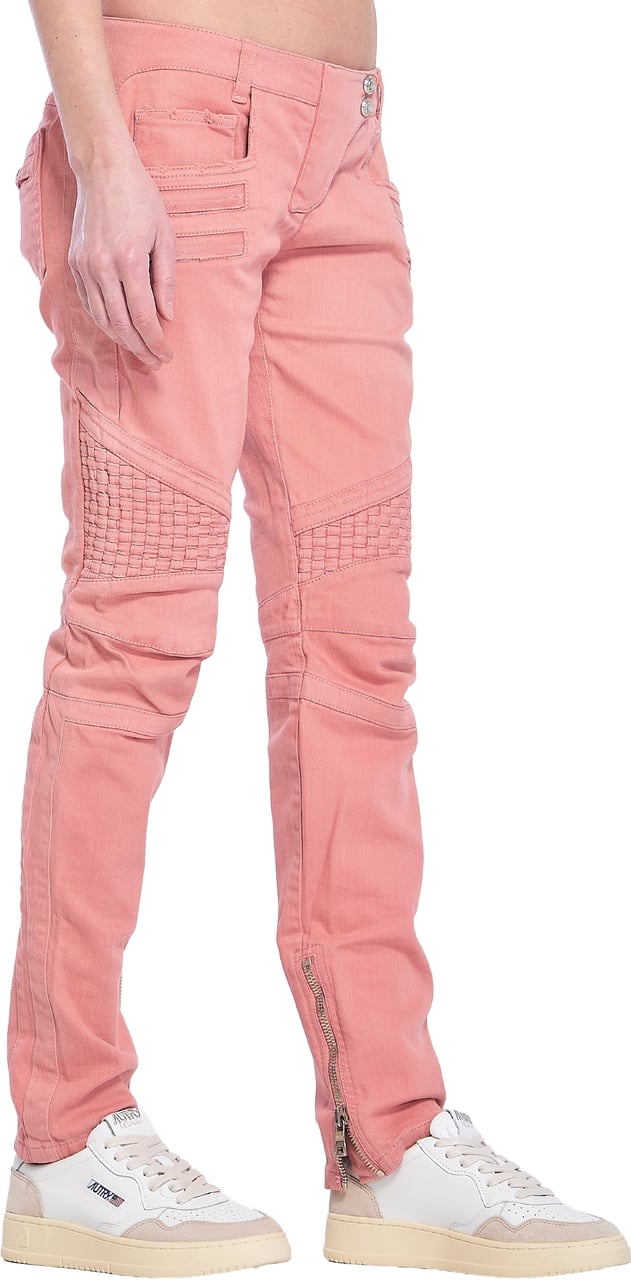 Balmain Pink straight jeans Roze
