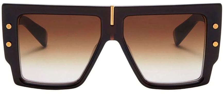 Balmain Brown Acetate Sunglasses Bruin