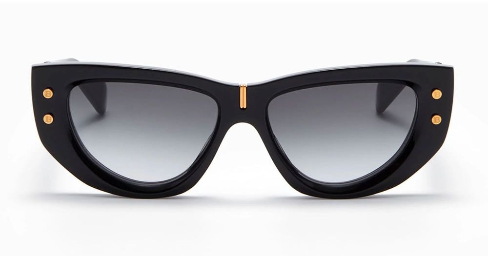 Balmain Black Acetate Sunglasses Zwart