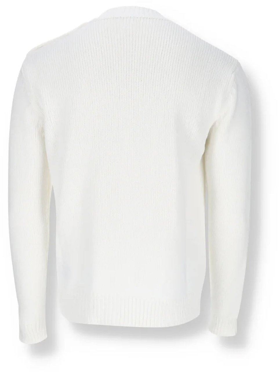 Balmain Cotton Logo Sweater Wit