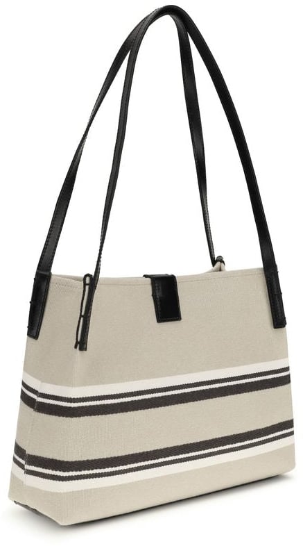 Balmain Balmain Beige Cotton Shoulder Bag Beige