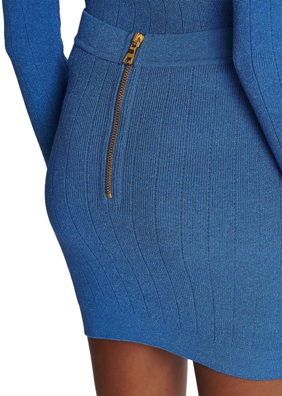 Balmain Skirts Blue Blauw
