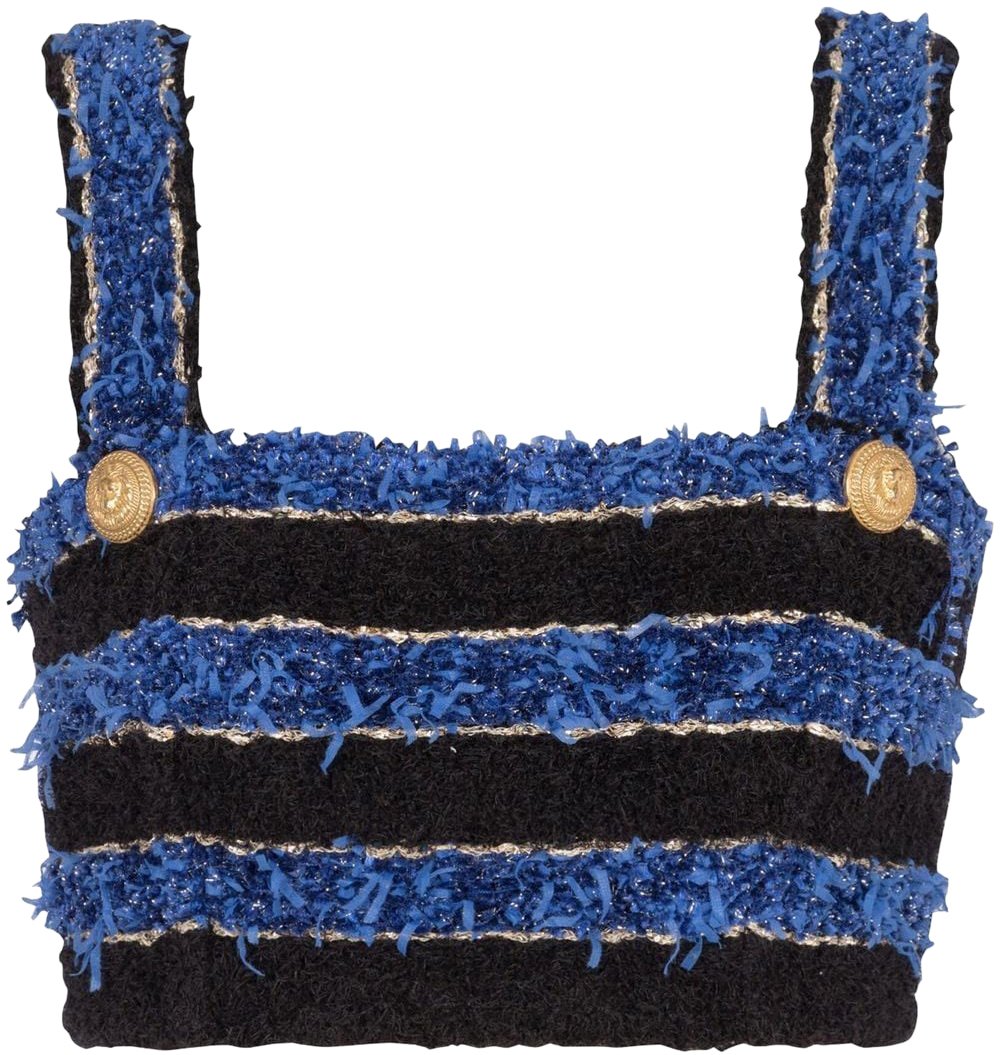Balmain Top Blue Blauw