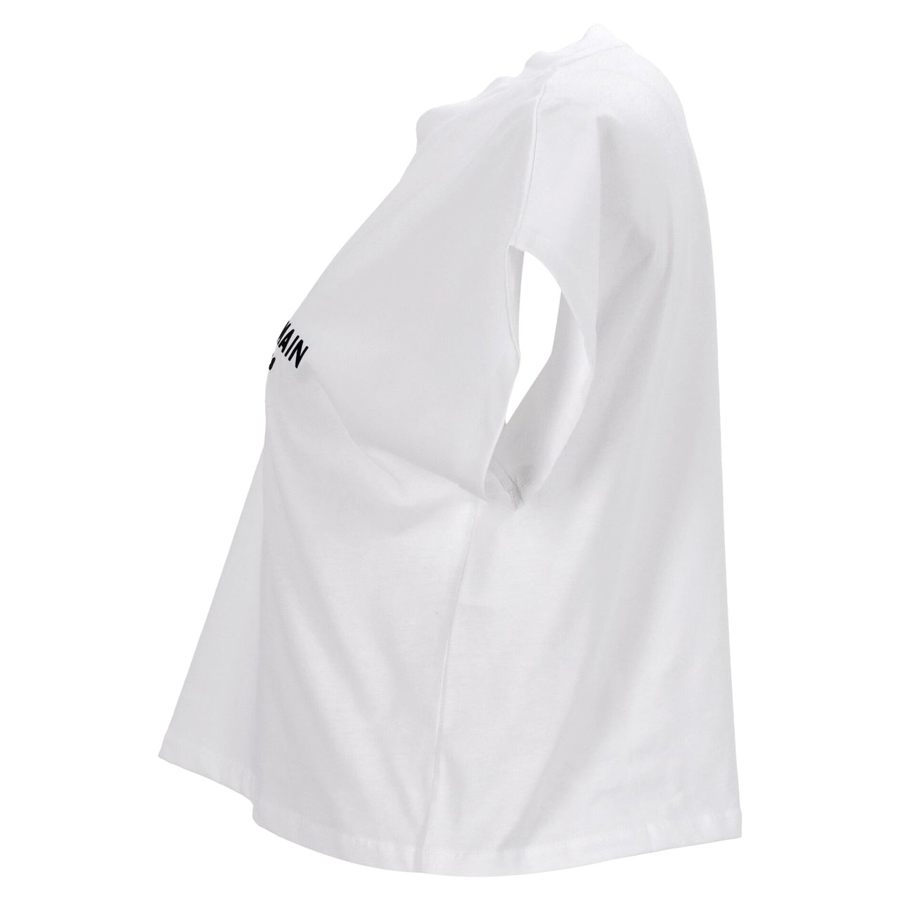 Balmain Relaxed-Fit Cotton Crop Top With Logo Detailing Wit