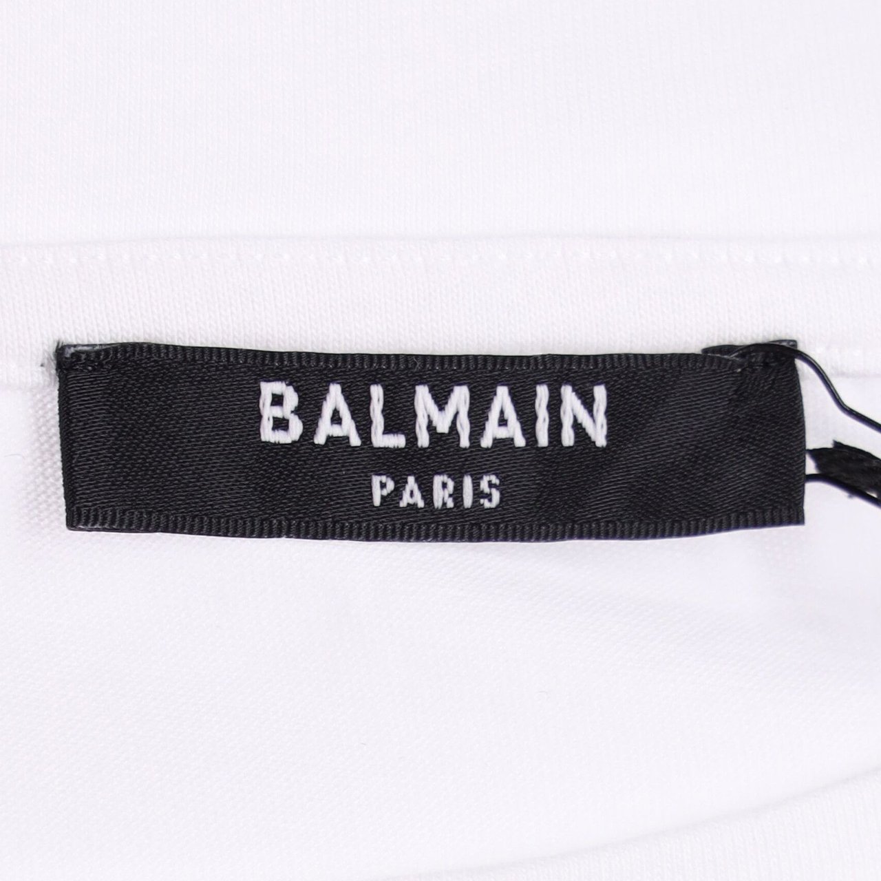 Balmain Relaxed-Fit Cotton Crop Top With Logo Detailing Wit