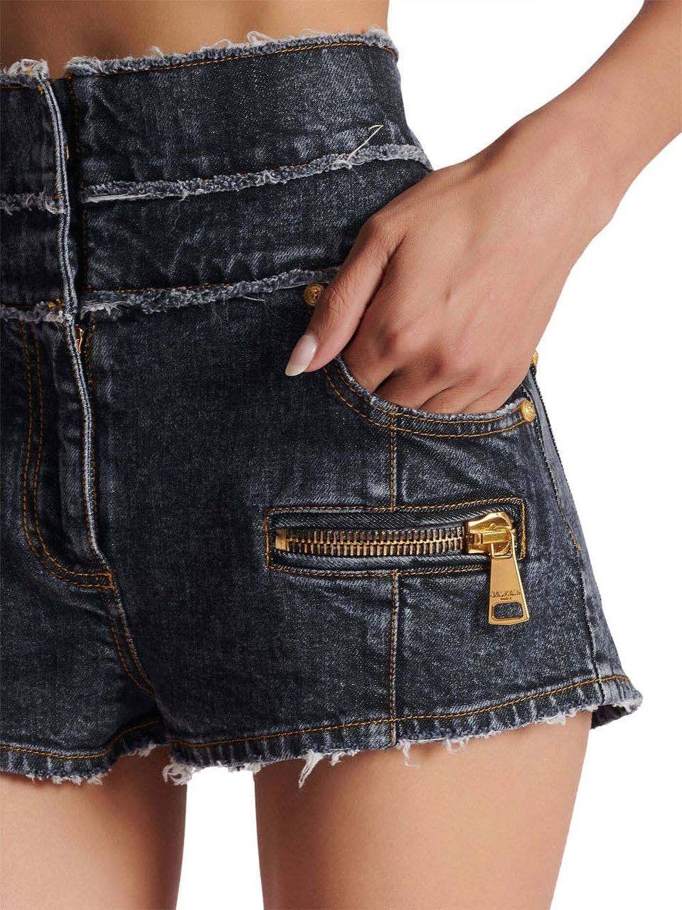 Balmain Shorts Black Zwart