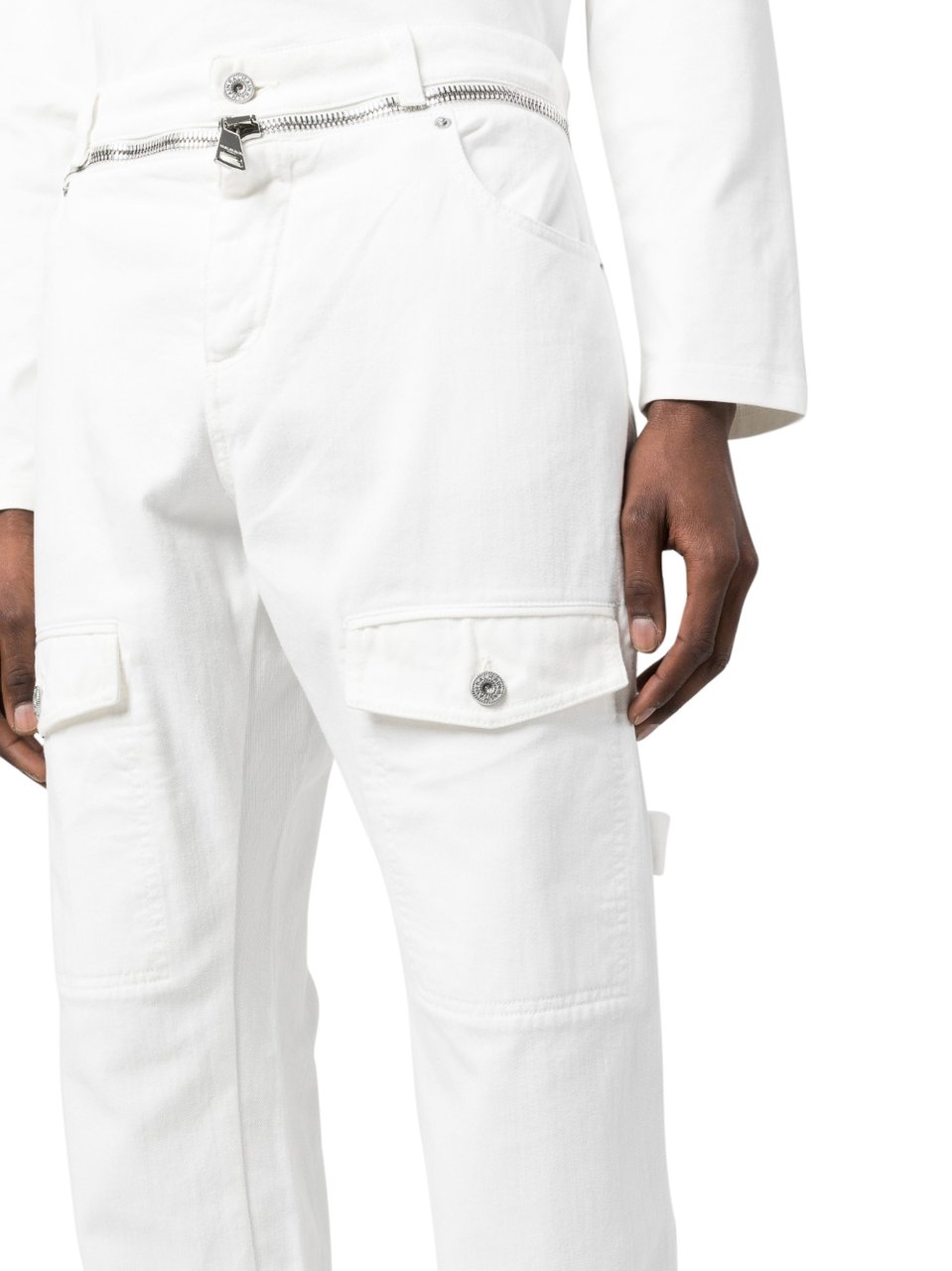 Balmain Jeans White Wit