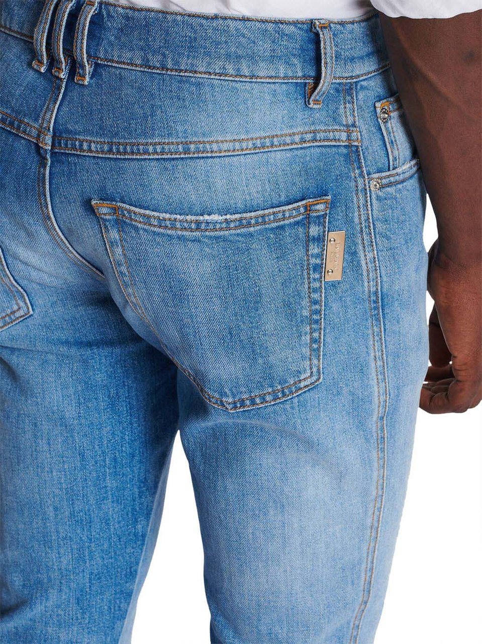 Balmain Trousers Blue Blauw