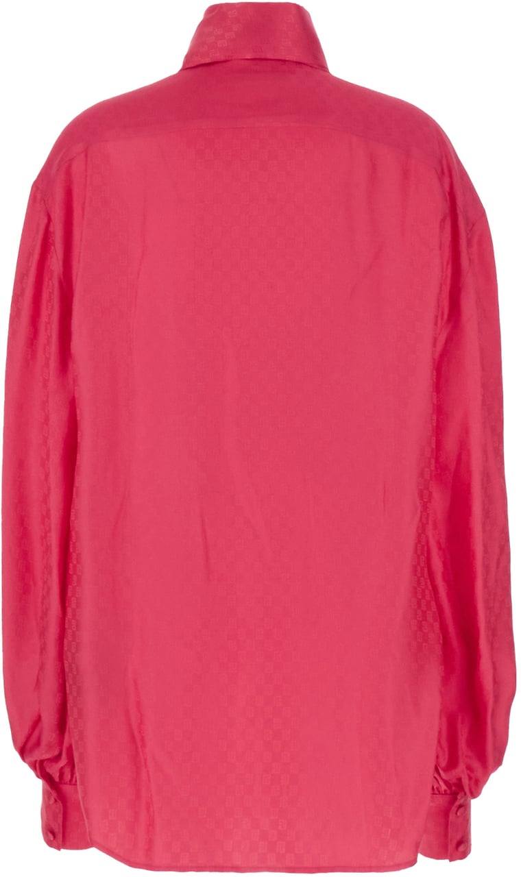 Balmain Balmain Fuchsia silk blend oversize blouse Divers