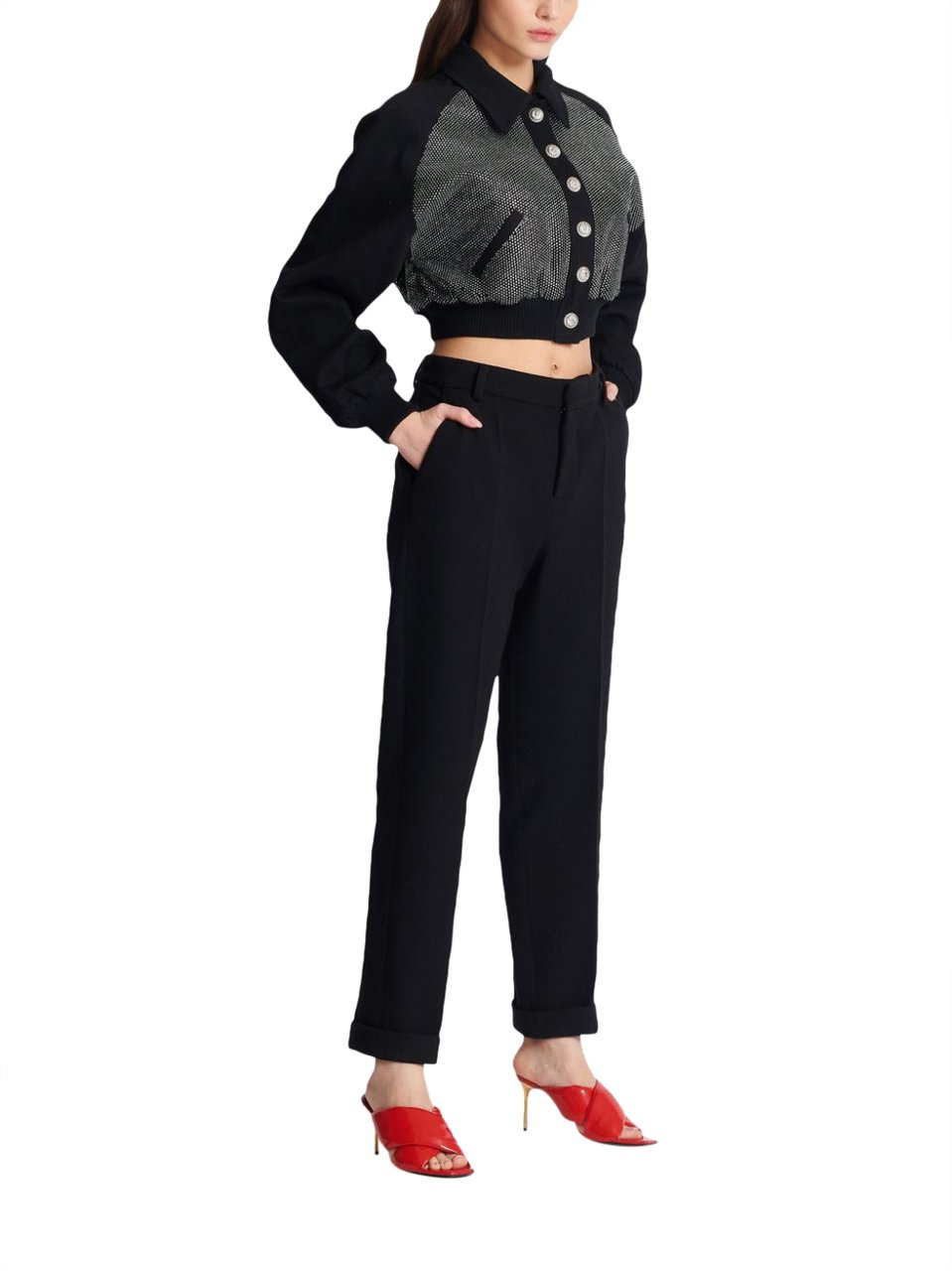 Balmain Trousers Black Zwart