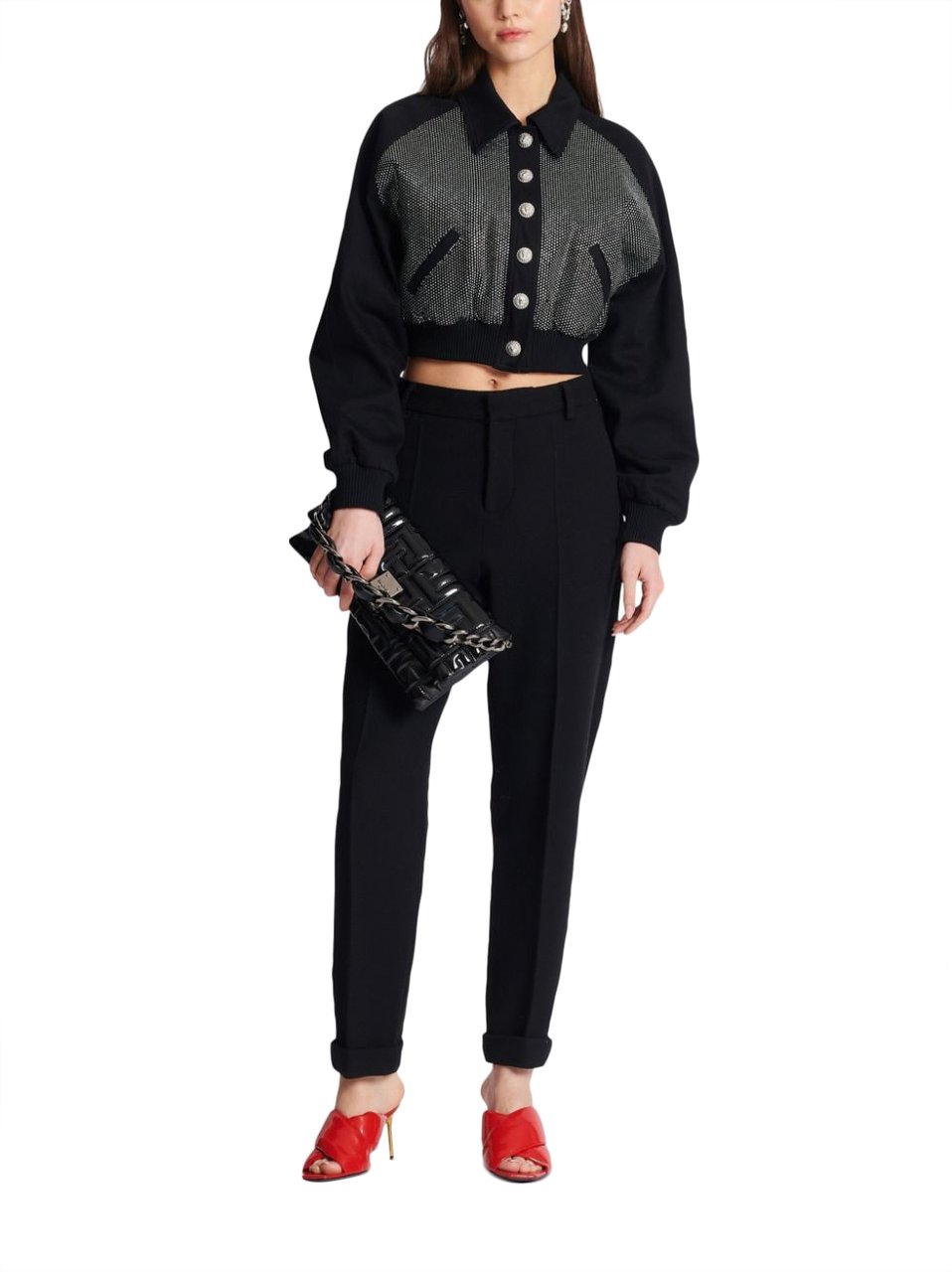 Balmain Trousers Black Zwart