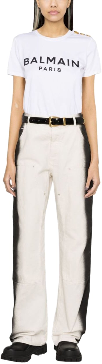 Balmain Balmain T-shirts And Polos White Wit