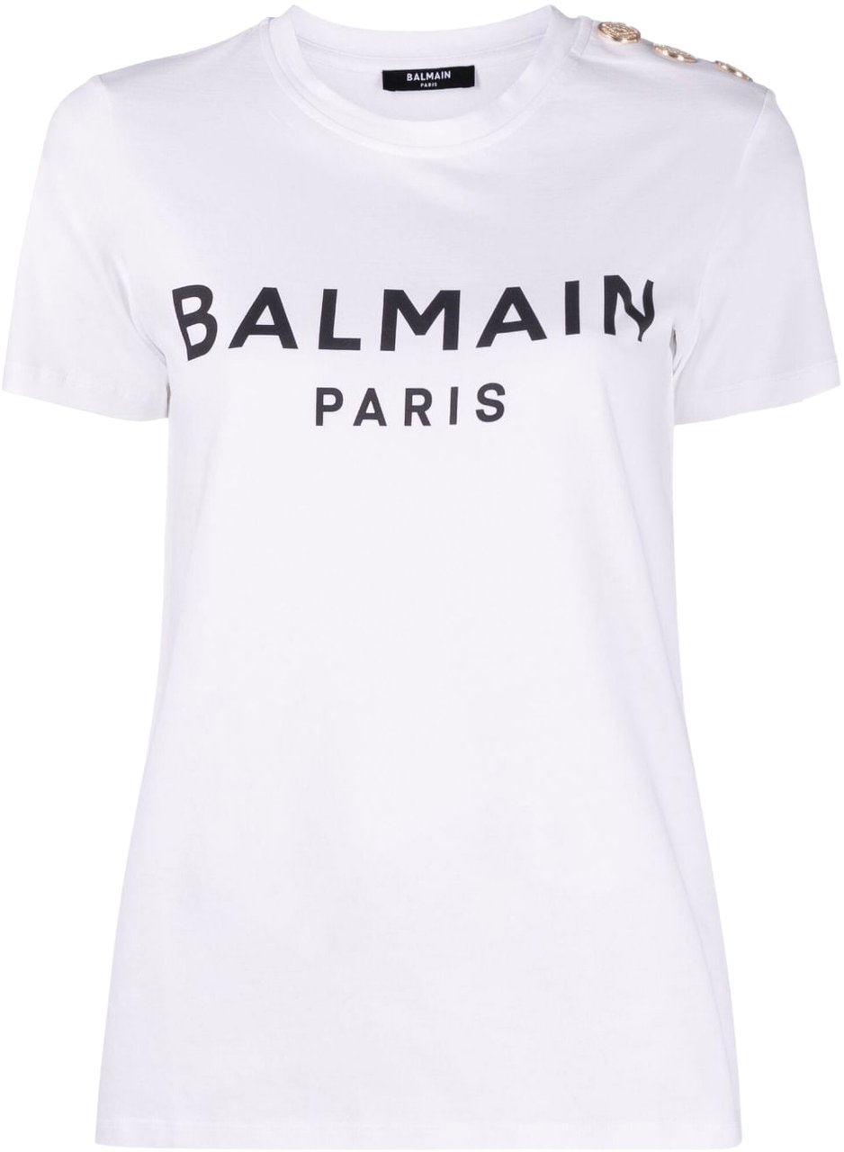 Balmain Balmain T-shirts And Polos White Wit