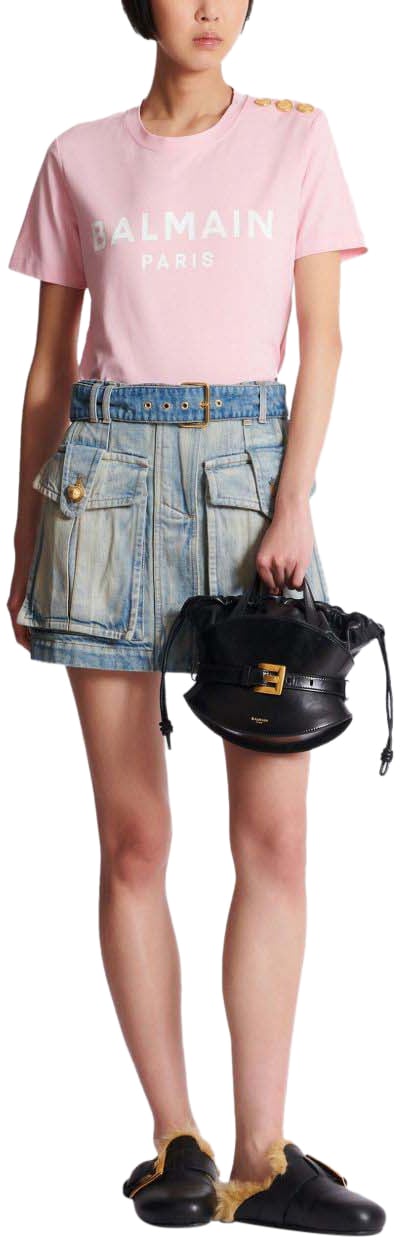 Balmain Top Rose Blanc Wit