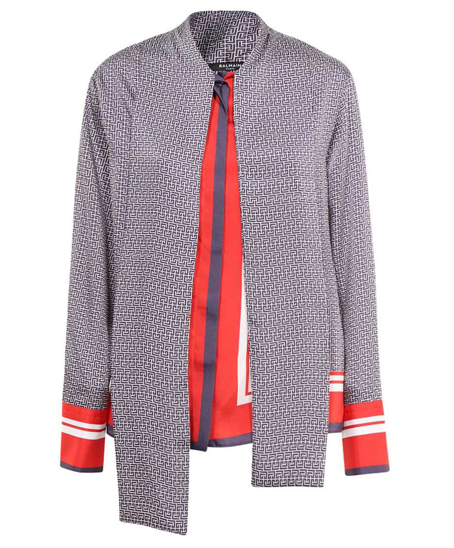 Balmain Print blouse Blauw
