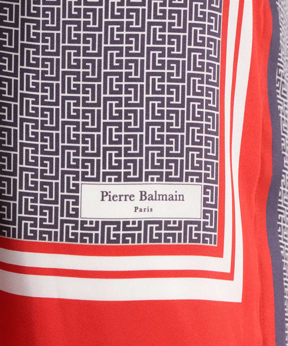 Balmain Print blouse Blauw