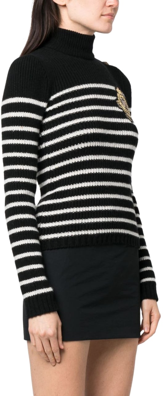 Balmain Sweaters Blacknatural Zwart