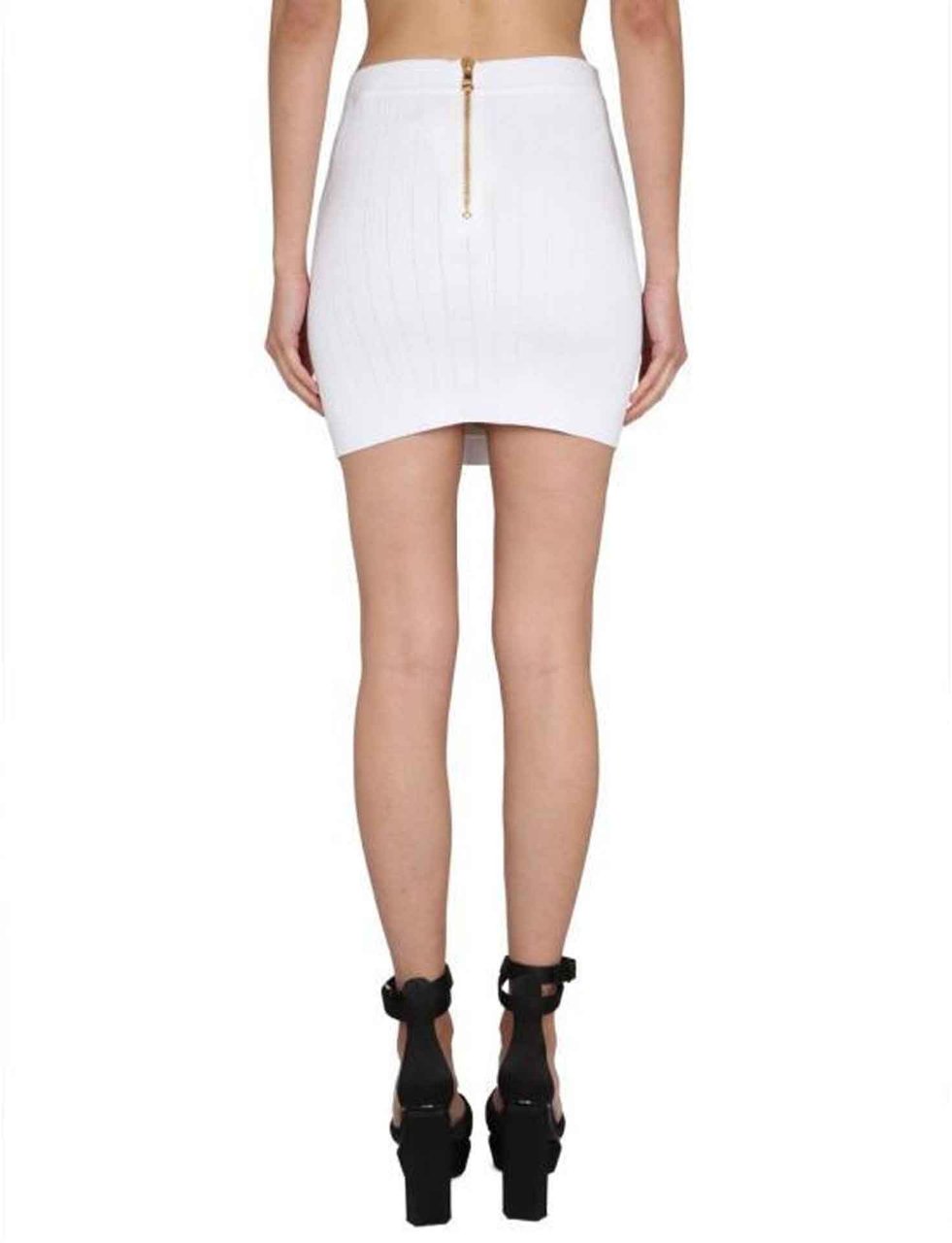 Balmain Balmain Stretch Mini Skirt Wit
