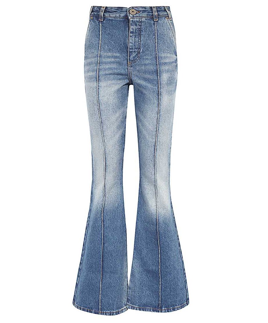 Balmain Denim flared pants Blauw