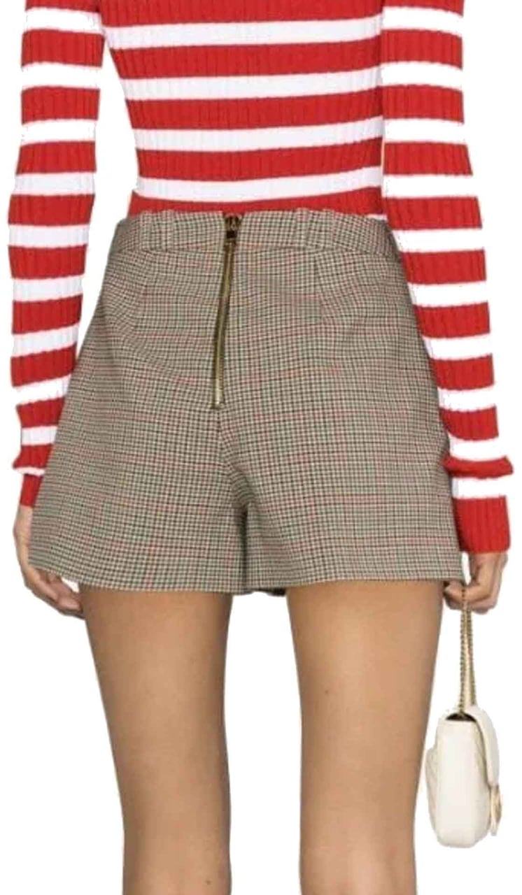 Balmain Balmain Houndstooth Shorts Beige