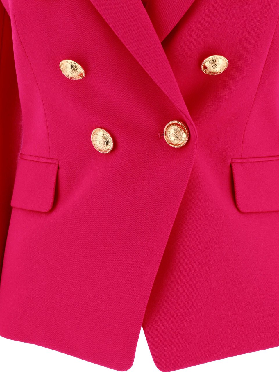Balmain Double-breasted wool jacket Paars