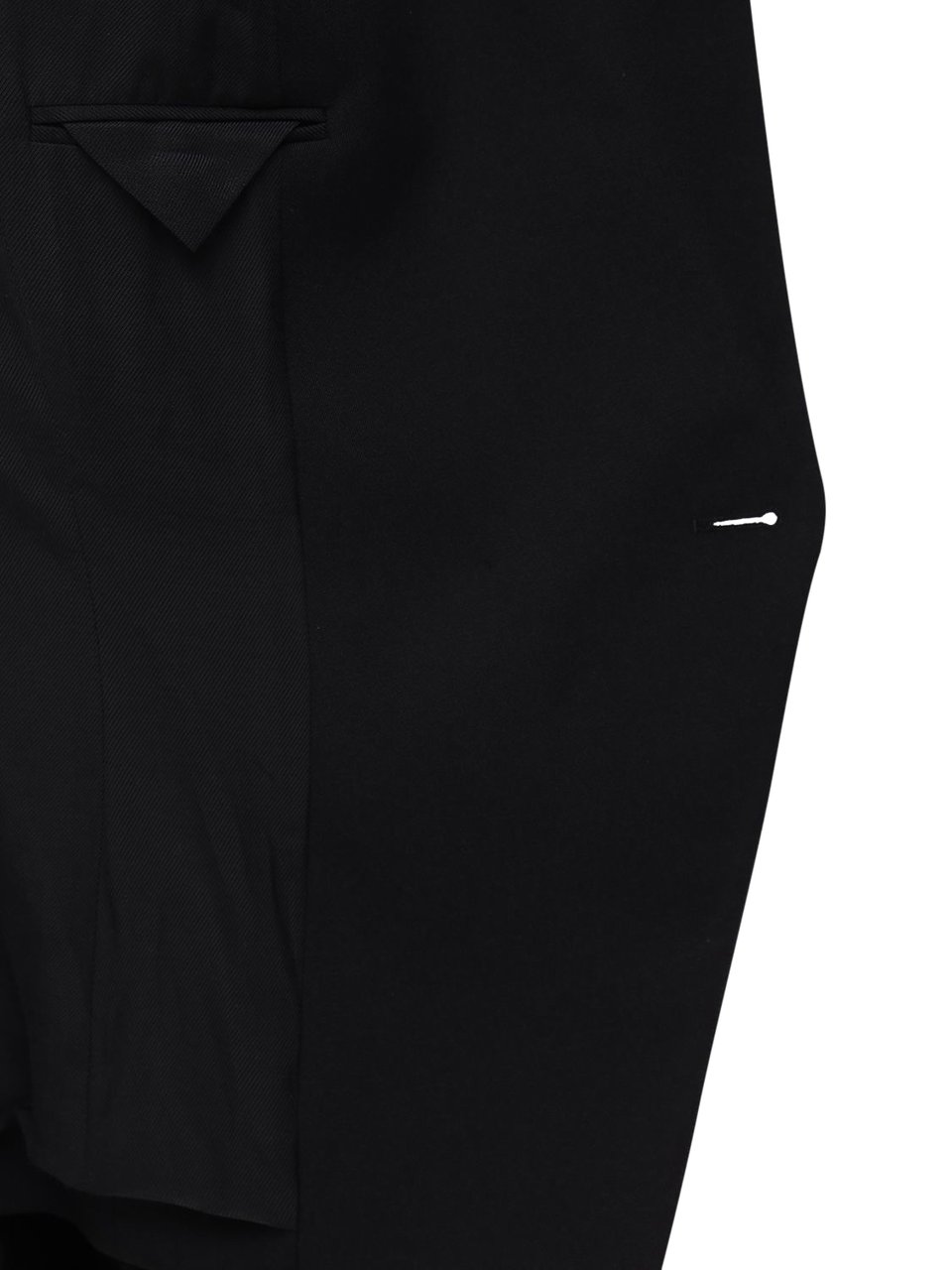 Balmain Elegant black blazer with gold buttons Zwart