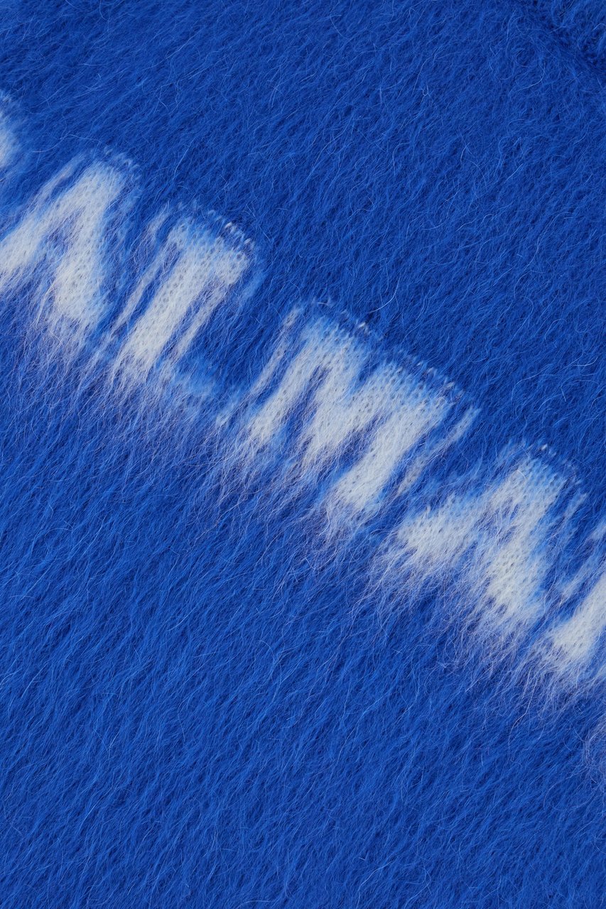 Balmain Balmain Electric blue wool blend sweater Blauw