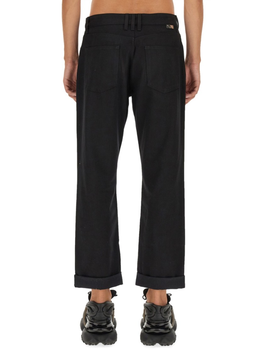Balmain Regular Fit Black Denim Jeans Zwart