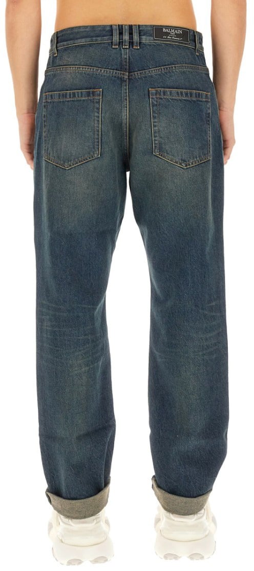 Balmain Classic Straight-Leg Jeans Blauw