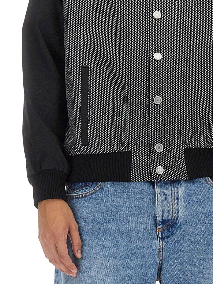 Balmain Textured Bomber Jacket Divers