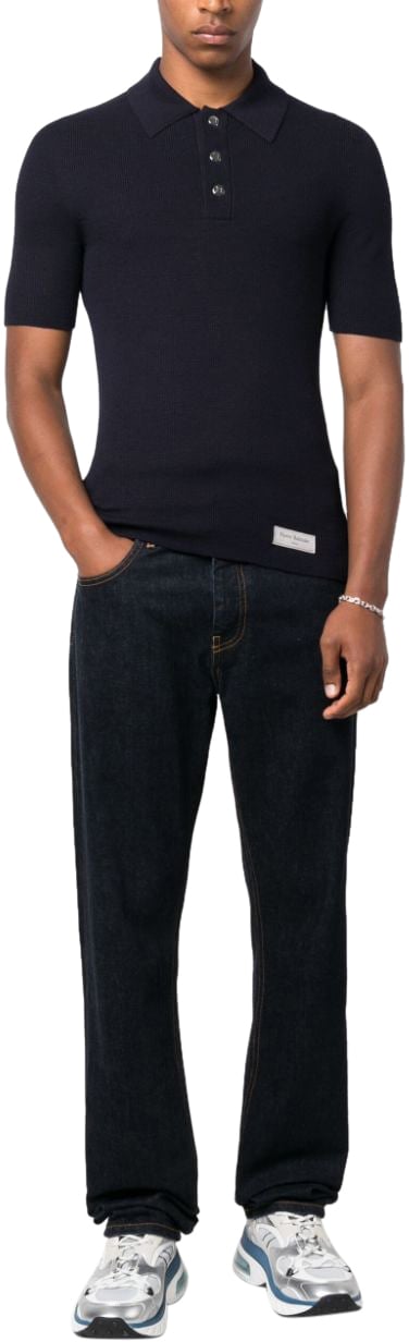 Balmain T-Shirts And Polos Blue Blauw