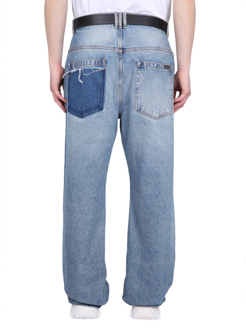 Balmain Loose Fit Jeans Blauw