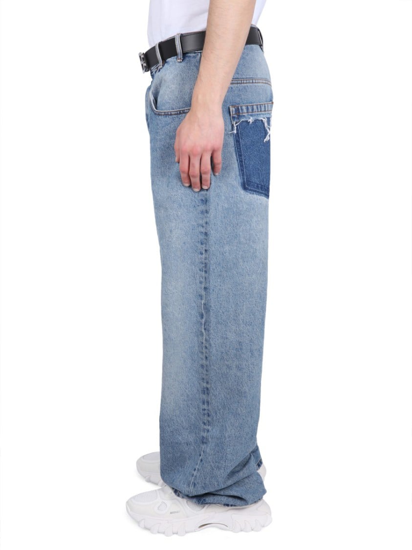 Balmain Loose Fit Jeans Blauw