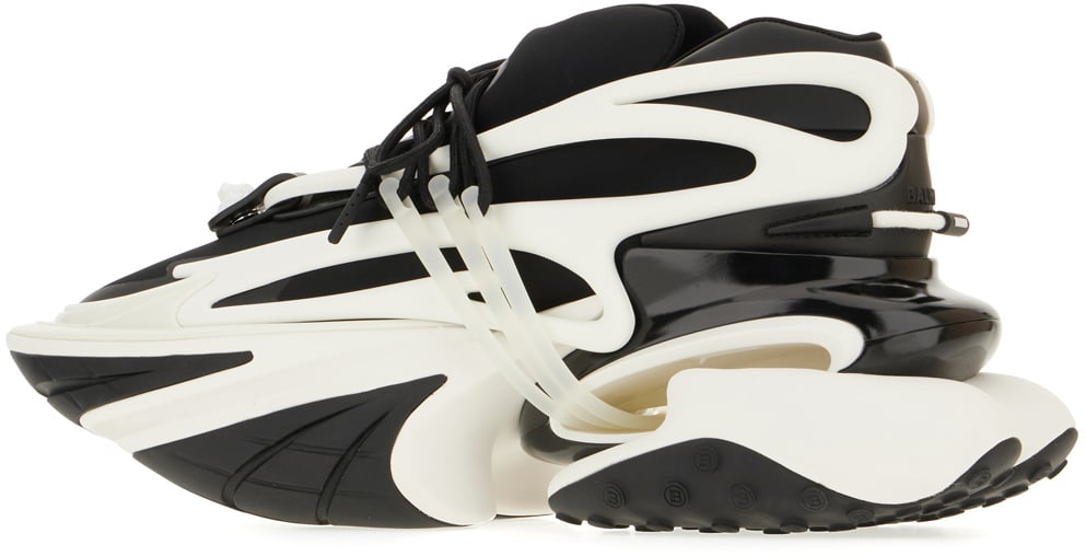 Balmain Balmain Two-tone nylon blend Unicorn sneakers Divers