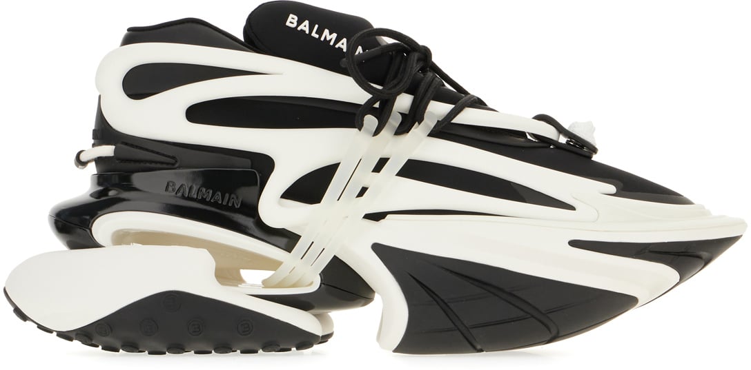 Balmain Balmain Two-tone nylon blend Unicorn sneakers Divers