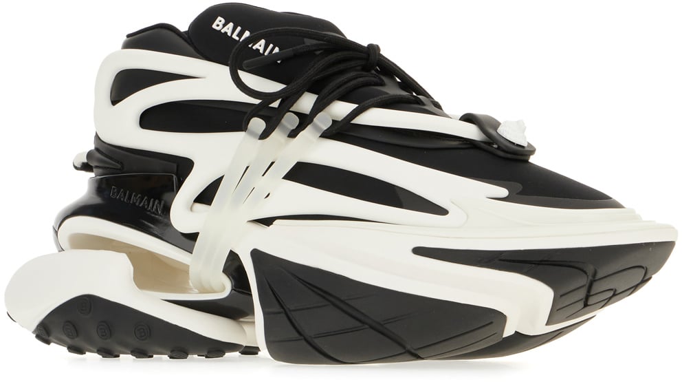 Balmain Balmain Two-tone nylon blend Unicorn sneakers Divers