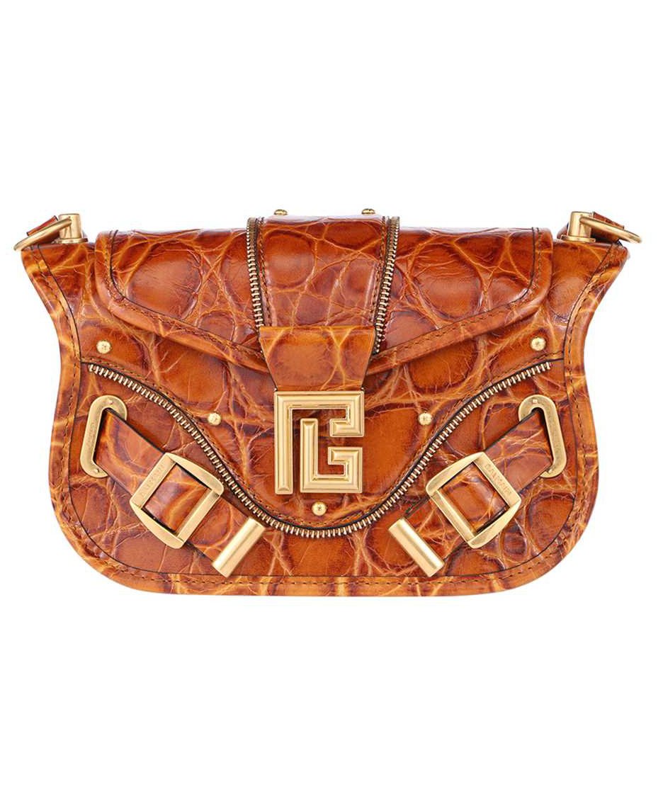 Balmain Leather shoulder bag Bruin