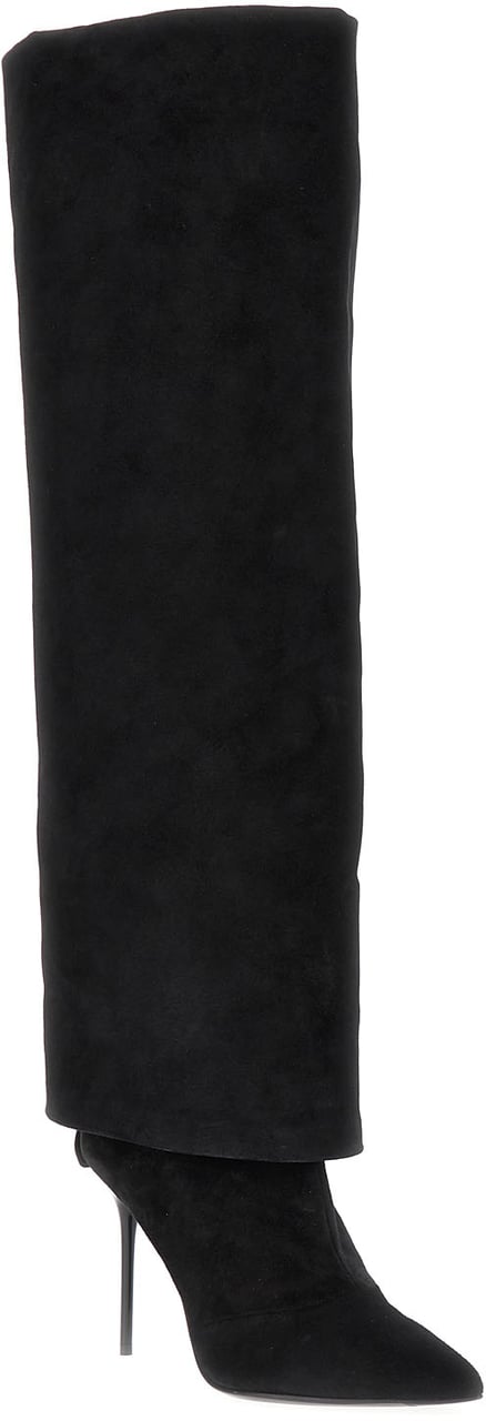 Balmain Balmain Black suede Ariel boots Zwart
