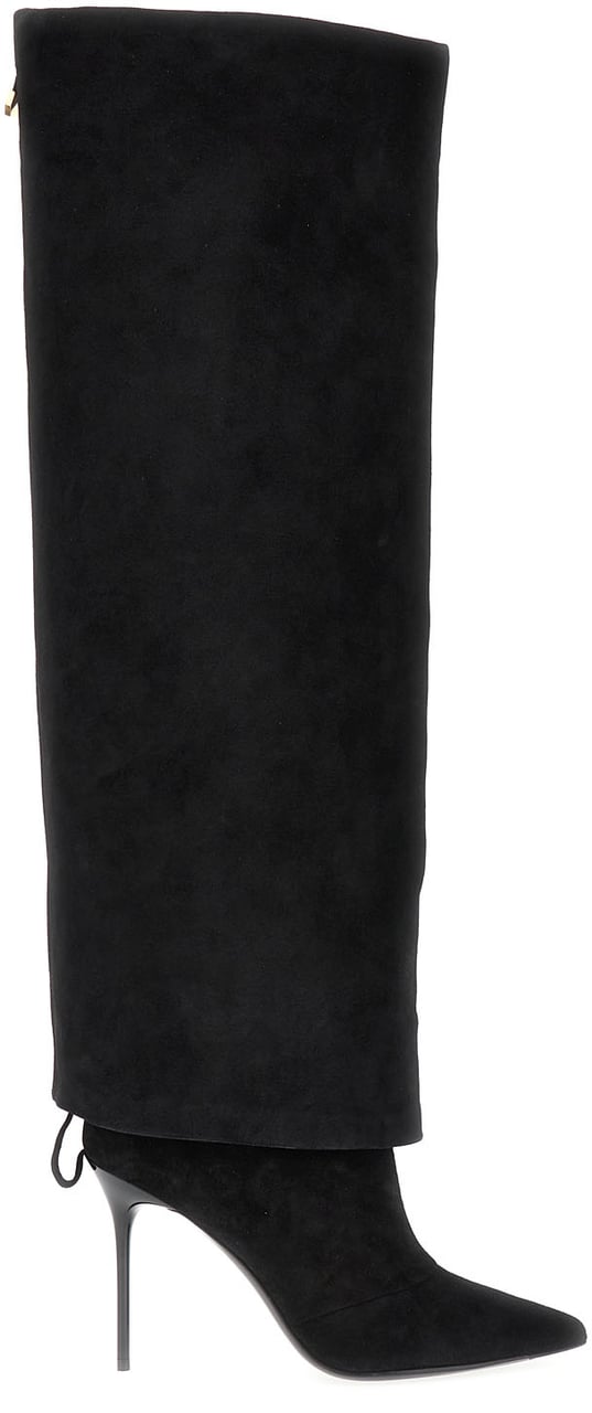 Balmain Balmain Black suede Ariel boots Zwart