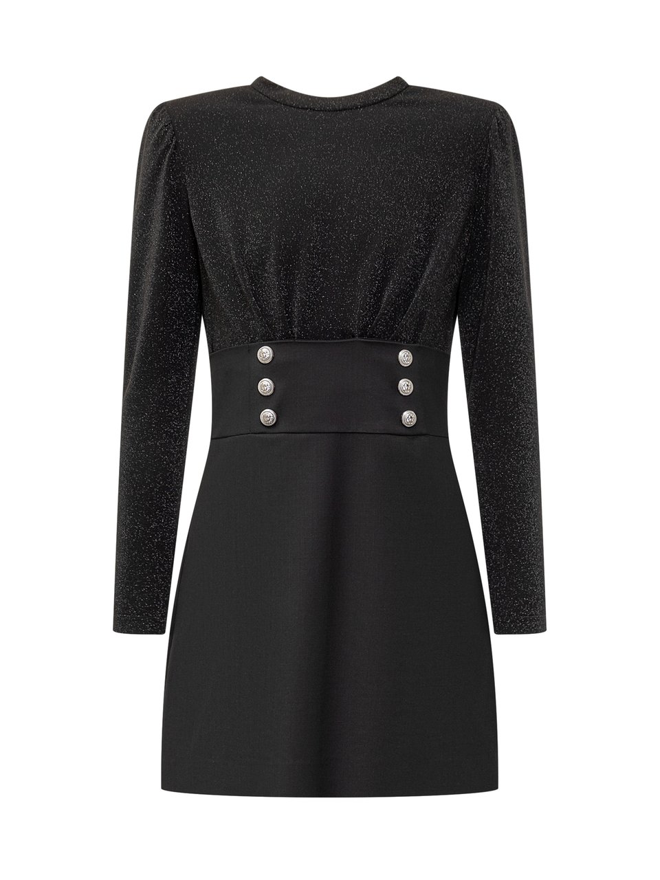 Balmain Abito Balmian Woven Zwart