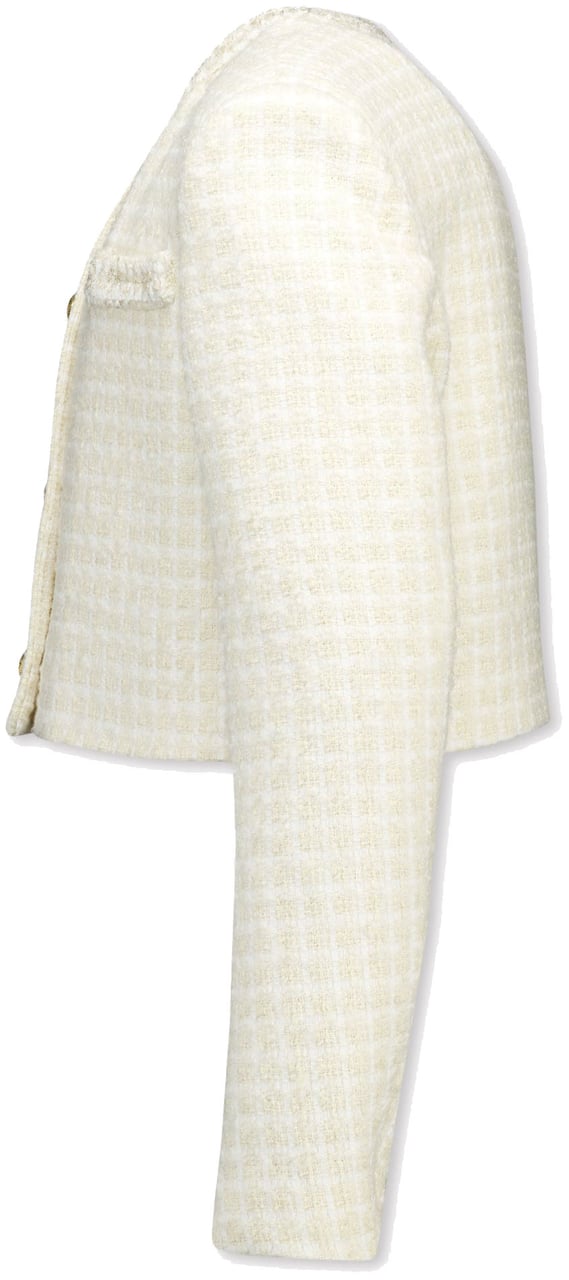 Balmain Balmain Kinder Meisjes Colbert In Off White Wit