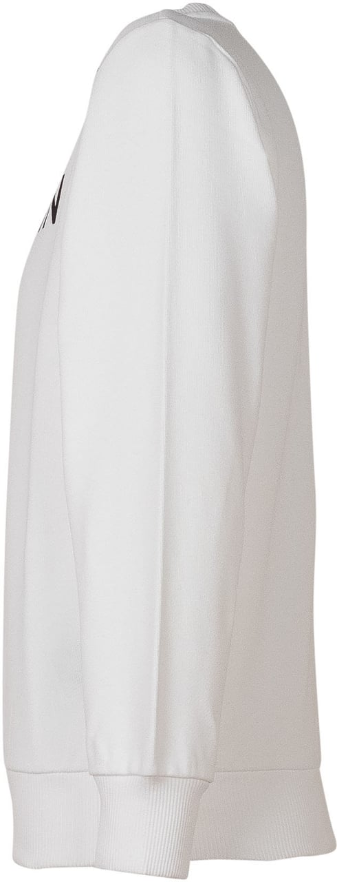 Balmain Felpa con Maxi Scritta Frontale Wit