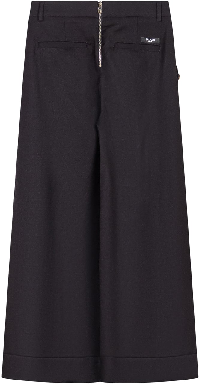 Balmain Pantaloni Culotte Balmain Zwart