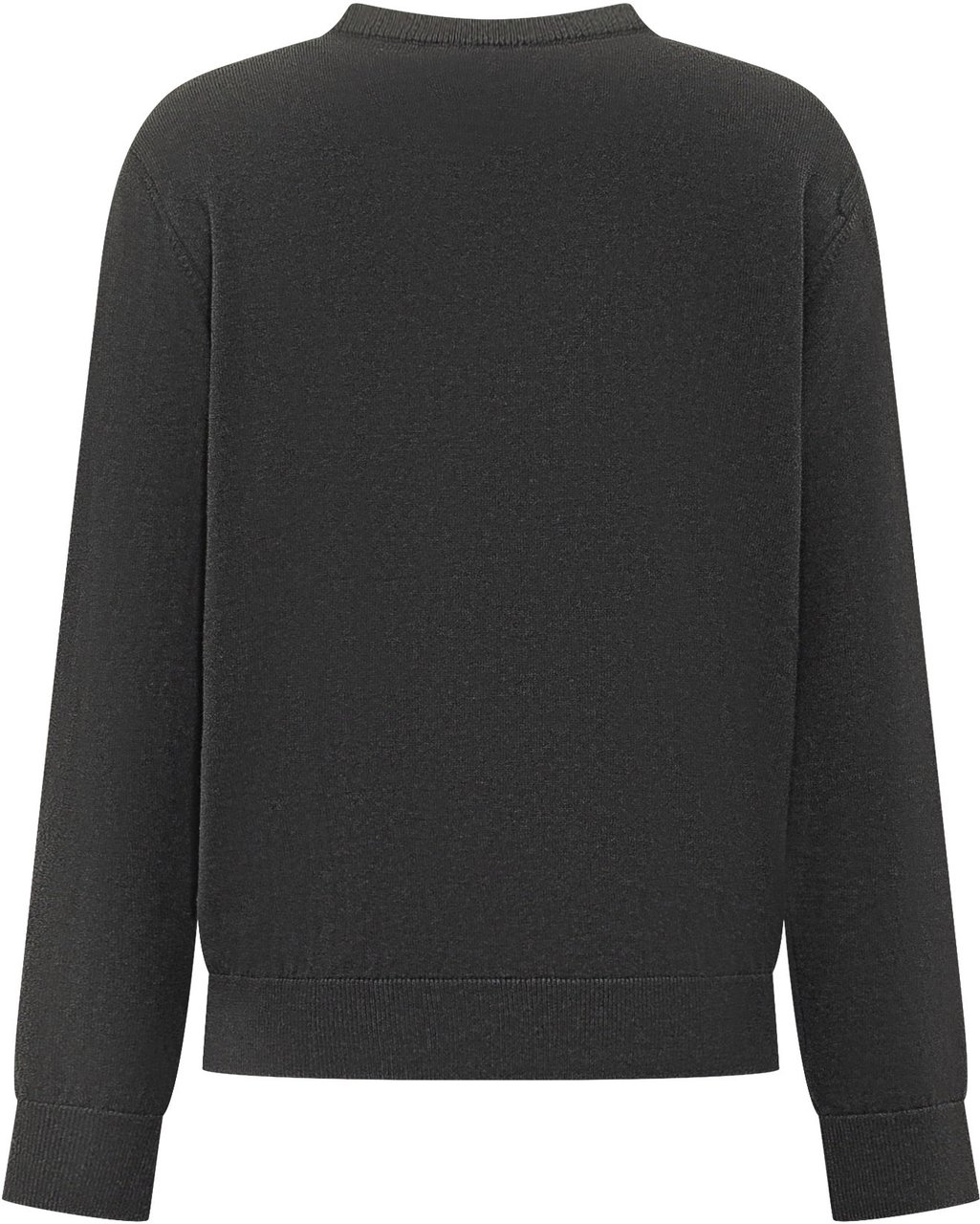 Balmain Felpa Girocollo Con Logo Donkergrijs