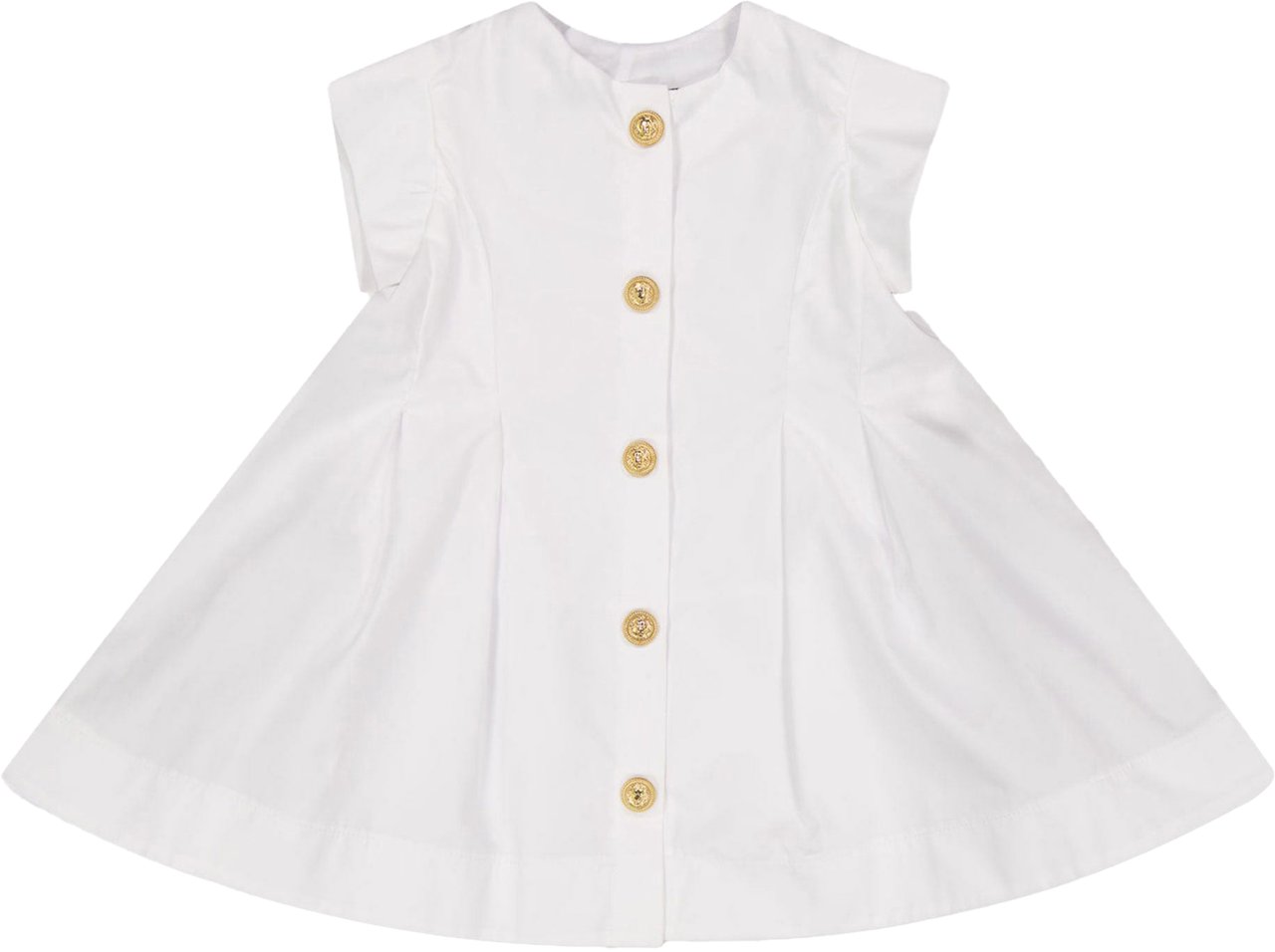 Balmain Balmain Baby Meisjes Jurk In Wit Wit