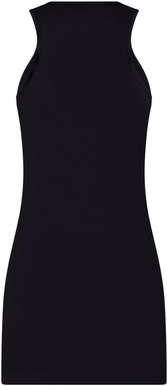 Balmain Abito in Jersey con Logo Zwart