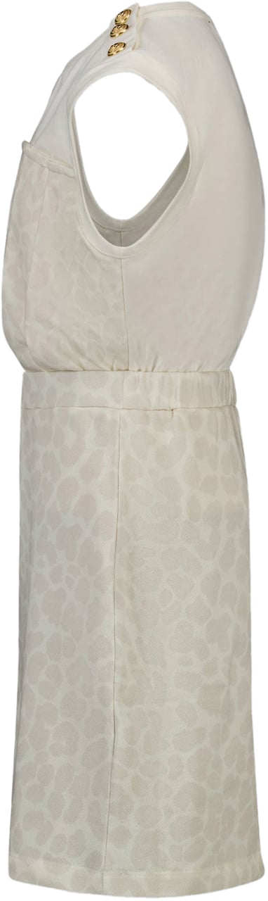 Balmain Balmain Kinder Meisjes Jurk In Off White Wit