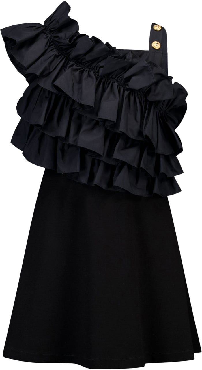 Balmain Balmain Kinder Meisjes Jurk In Zwart Zwart