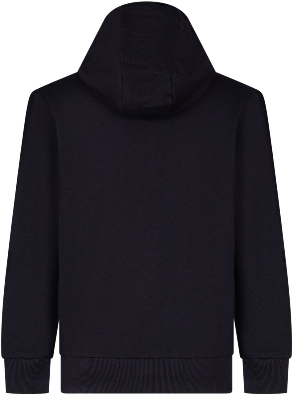 Balmain Felpa con Cappuccio e Logo Frontale Zwart