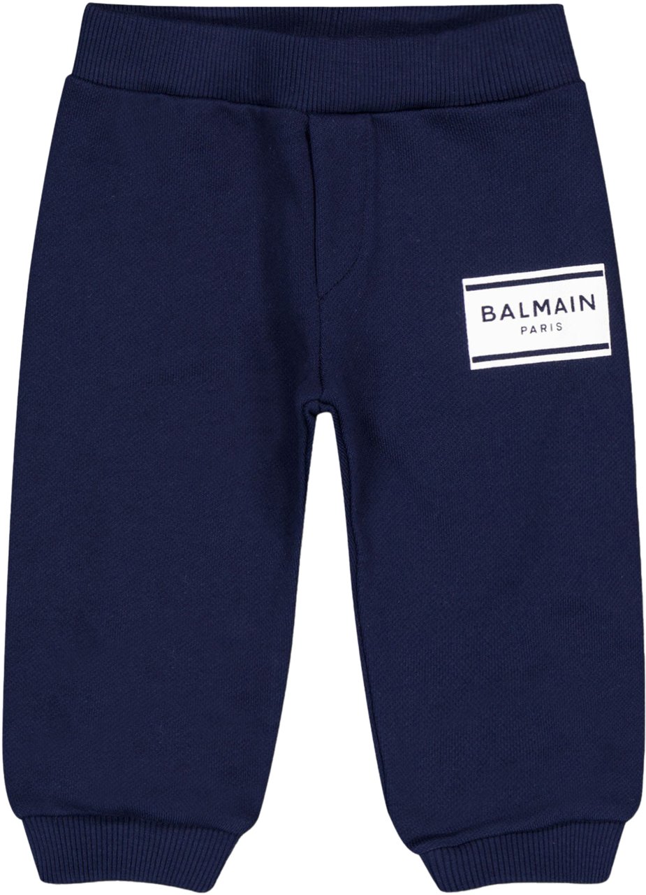 Balmain Balmain Baby Meisjes Broek In Navy Blauw